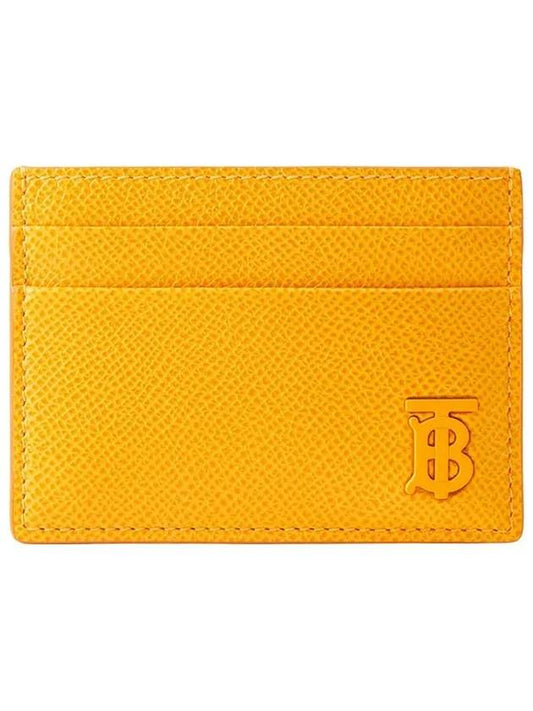 TB Grainy Leather Card Wallet Marigold - BURBERRY - BALAAN 2