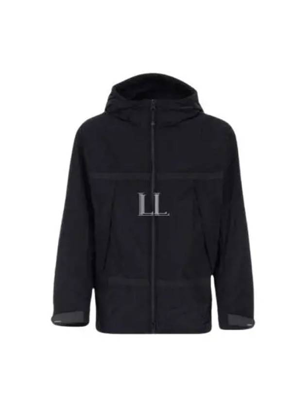 Men's Logo Applique Lightweight Zip-Up Hoodie Navy - BURBERRY - BALAAN 2