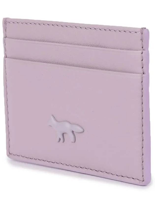 Fox Patch Card Wallet Lime Lilac - MAISON KITSUNE - BALAAN 3