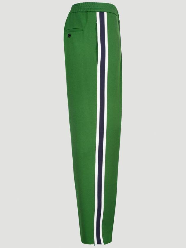 Striped Color Combination Track Pants Green - AMI - BALAAN 3