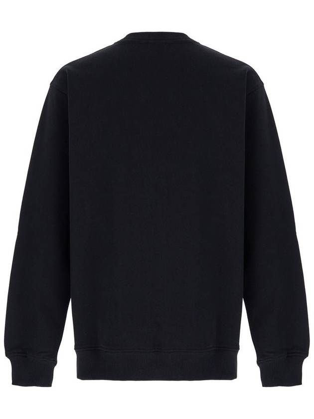 'Le Slogan Classique' Black Crewneck Sweatshirt With Contrasting Print In Cotton Man - DROLE DE MONSIEUR - BALAAN 1