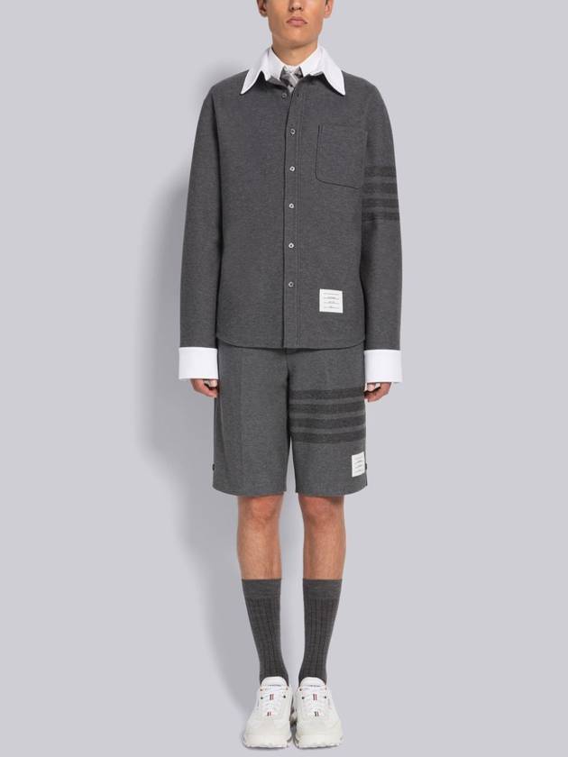 4 Bar Stripe Shorts Grey - THOM BROWNE - BALAAN 11