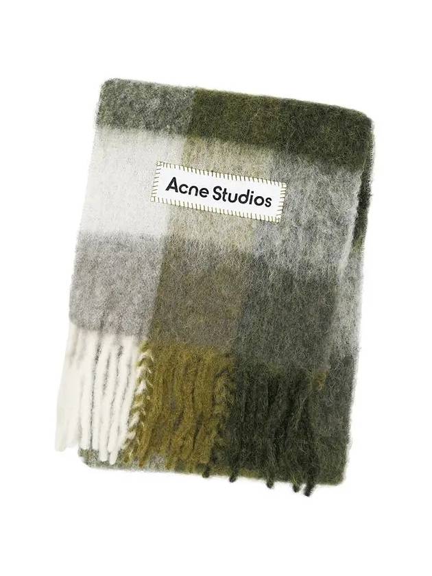 Check Wool Scarf CA0084 DID - ACNE STUDIOS - BALAAN 2