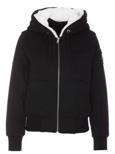 Classic Bunny Zip Up Hoodie White Black - MOOSE KNUCKLES - BALAAN 2