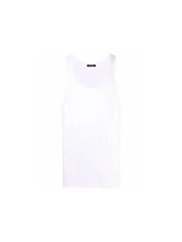 Men's Cotton Modal Blend Sleeveless White - TOM FORD - BALAAN 2