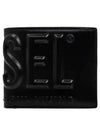 Embossed Logo Half Wallet Black - DIESEL - BALAAN 2