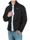 Retro Pile Fleece Zip-Up Jacket Black - PATAGONIA - 4