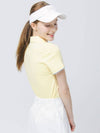 Golf Open Neck Shirt Collar Butter Yellow Short Sleeve T-Shirt DO3222TS03-1 - DOYOUKNOWMC GOLF WEAR - BALAAN 3