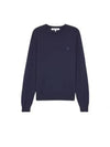 Bold Fox Head Wool Knit Top Ink Blue - MAISON KITSUNE - BALAAN 2