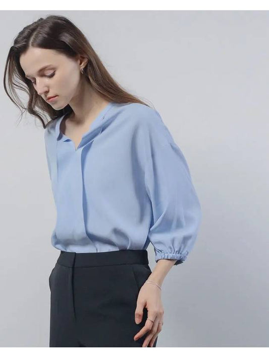 Tencel slit belted blouse - KELLY DONAHUE - BALAAN 1