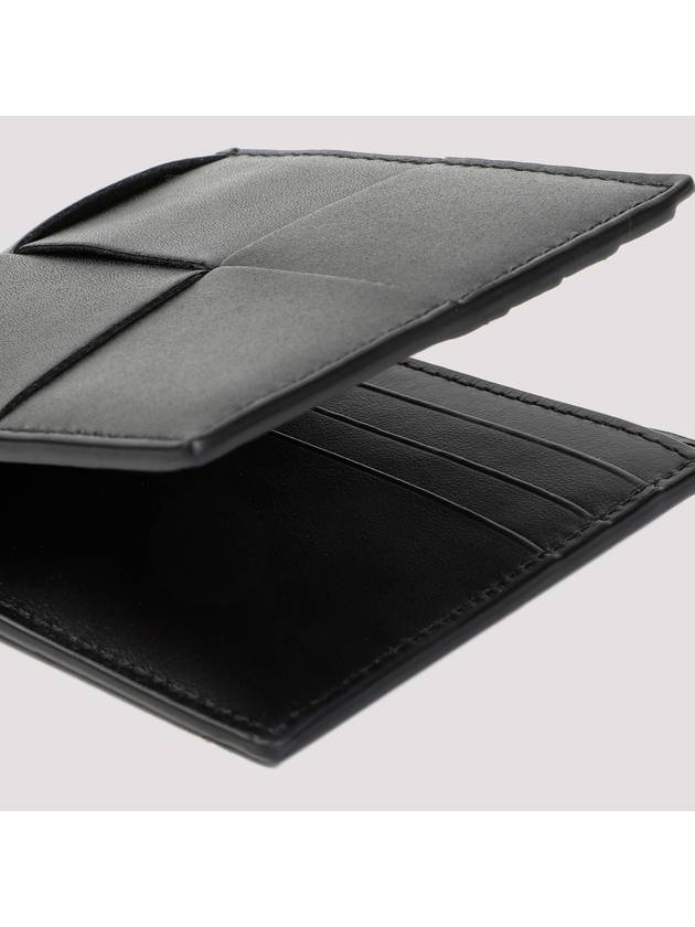 Intrecciato Cassette Half Wallet Black - BOTTEGA VENETA - BALAAN 5