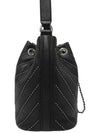 Women s A93850 Drawstring Studded Black Leather Small Bucket Bag Tote and Shoulder - CHANEL - BALAAN 4