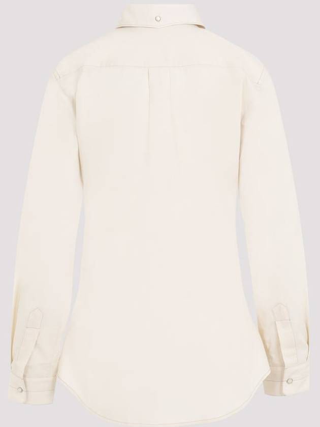 Western Fitted Shirt Ivory - LEMAIRE - BALAAN 3