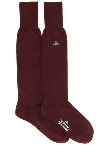 HIGH SOCKS WITH ORB EMBROIDERY - VIVIENNE WESTWOOD - BALAAN 1