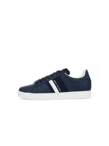 Men s Line Webbing Patch Sneakers Navy - ARMANI EXCHANGE - BALAAN 1