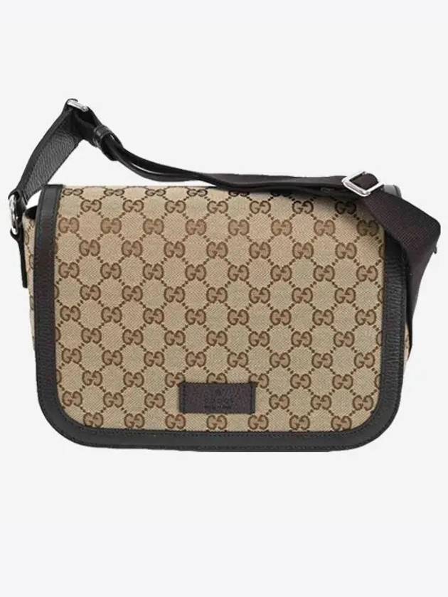 GG Monogram canvas flap messenger bag beige - GUCCI - BALAAN 2