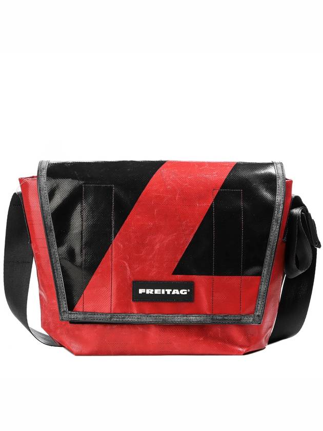 Dexter Cross Messenger Bag Red Black - FREITAG - BALAAN 2