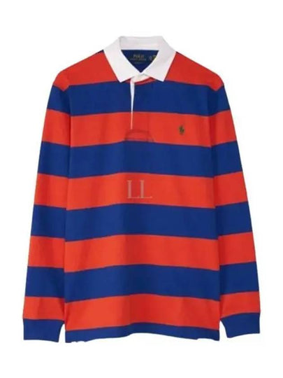 Striped Polo Shirt Orange Royal - POLO RALPH LAUREN - BALAAN 2