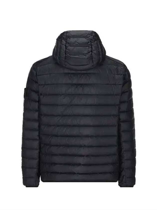 Loom Woven Chambers R-Nylon Down-TC Light Hoodie Down Jacket Black - STONE ISLAND - BALAAN 3