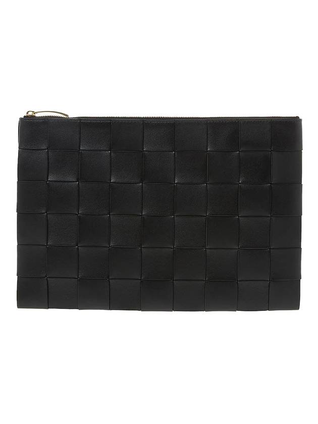 Large Clutch Bag Black - BOTTEGA VENETA - BALAAN 1