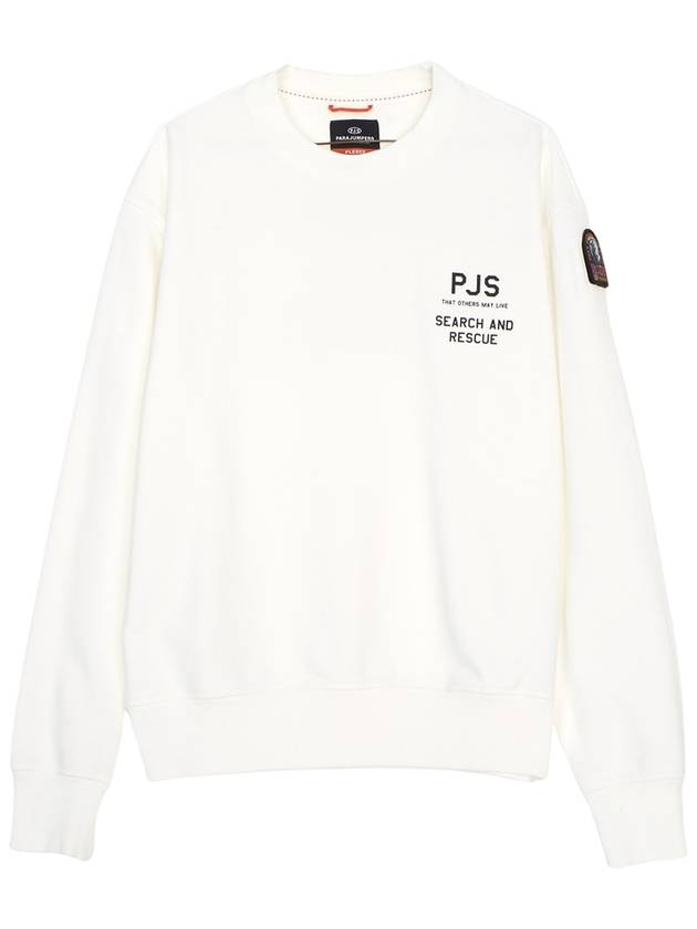 PMFLEMY01 OFF WHITE Men s Crew Neck Long Sleeve Sweatshirt - PARAJUMPERS - BALAAN 1