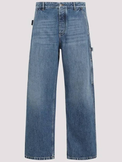 Cotton Straight Jeans Blue - BOTTEGA VENETA - BALAAN 2