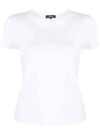 Women's Tiny Cotton Short Sleeve T-Shirt White - THEORY - BALAAN 1