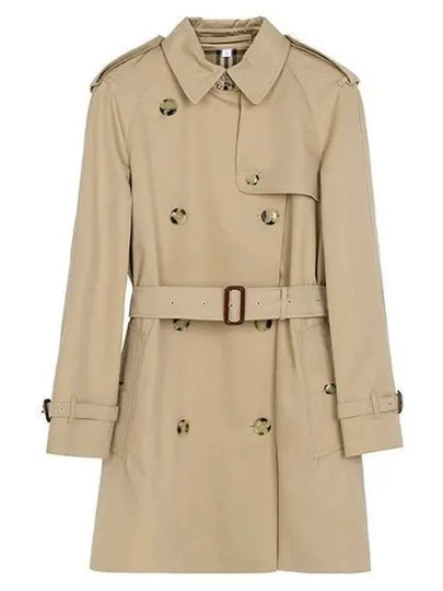 Short Gabardine Trench Coat Honey - BURBERRY - BALAAN 2