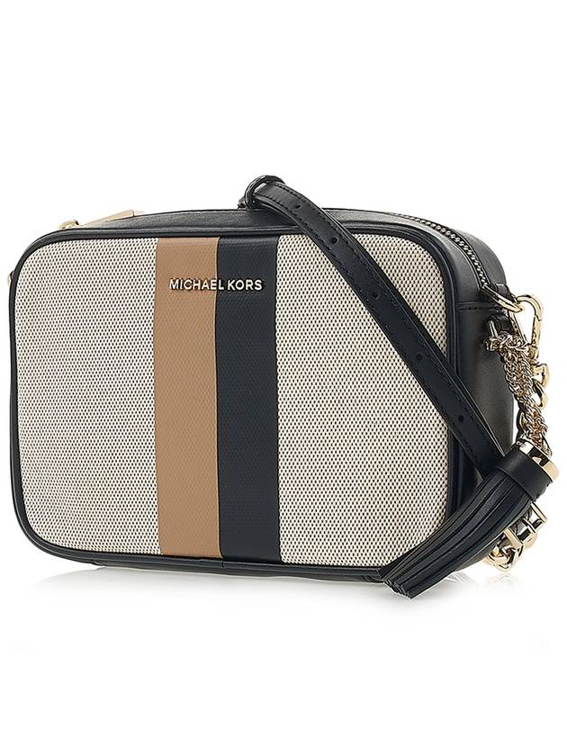 Women's Stripe Detail Camera Cross Bag Beige - MICHAEL KORS - BALAAN 3