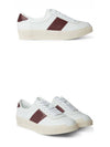 Bannister Leather Low Top Sneakers Brown White - TOM FORD - BALAAN 5