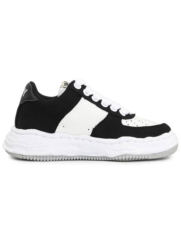 Wayne OG Sole Canvas Low Top Sneakers Black White - MAISON MIHARA YASUHIRO - BALAAN 5