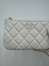 Classic Women s Mini Pouch Caviar White Gold Plated AP4020 - CHANEL - BALAAN 4