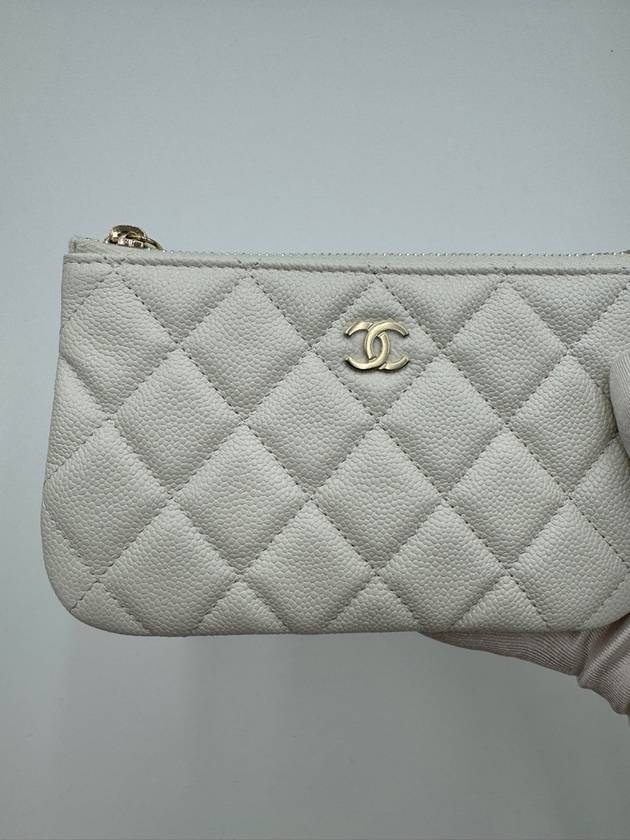 Classic Women s Mini Pouch Caviar White Gold Plated AP4020 - CHANEL - BALAAN 4