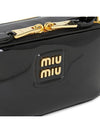 Logo Patent Leather Shoulder Bag Black - MIU MIU - BALAAN 8