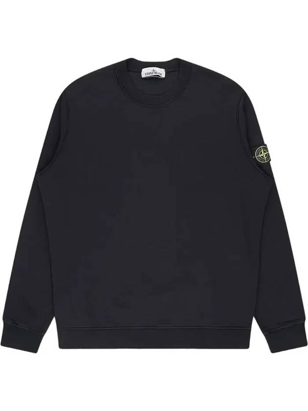 Wappen Patch Garment Dyed Sweatshirt Black - STONE ISLAND - BALAAN 2