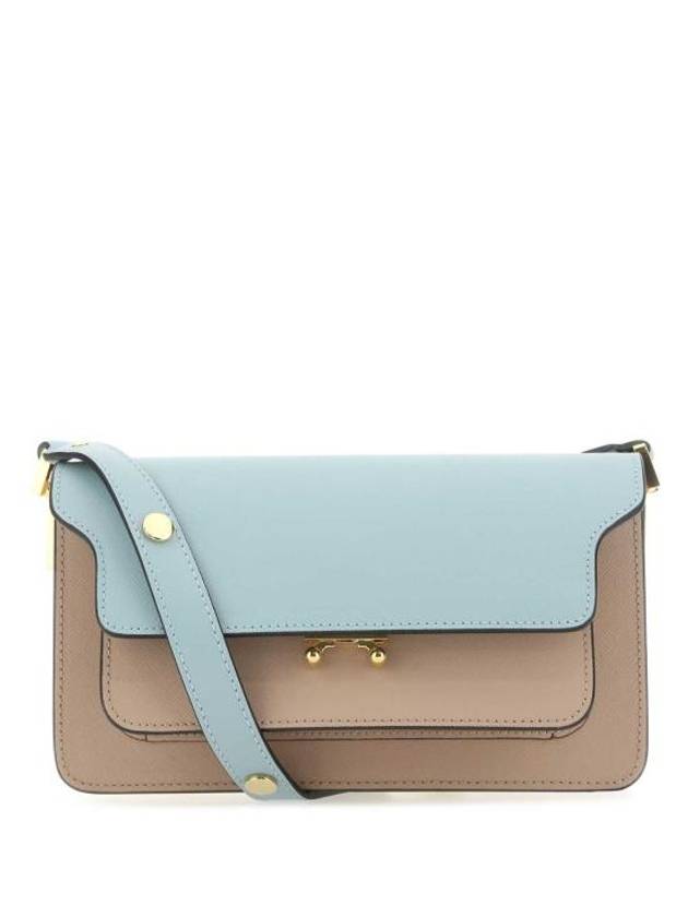 Trunk Color Block Shoulder Bag Blue - MARNI - BALAAN 2