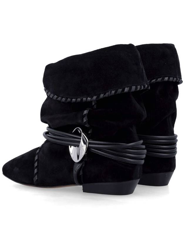 Selen suede middle boots black - ISABEL MARANT - BALAAN 5