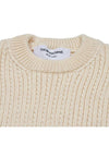 4 Bar Stripe Cable Knit Top White - THOM BROWNE - BALAAN 5