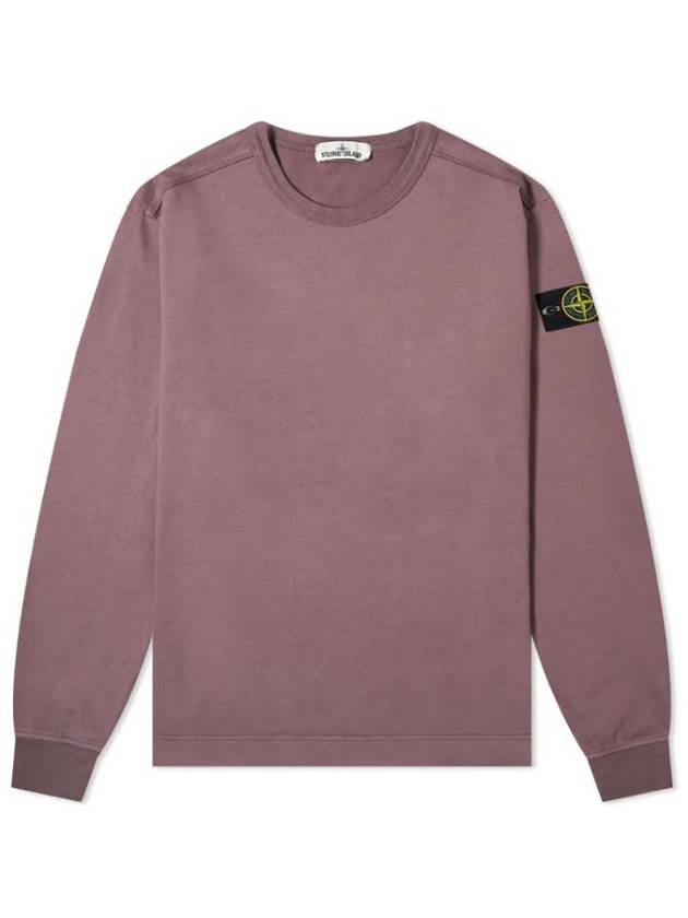 Wappen Patch Crewneck Sweatshirt Purple - STONE ISLAND - BALAAN 2