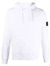 Wappen Patch Cotton Hoodie White - STONE ISLAND - BALAAN 2