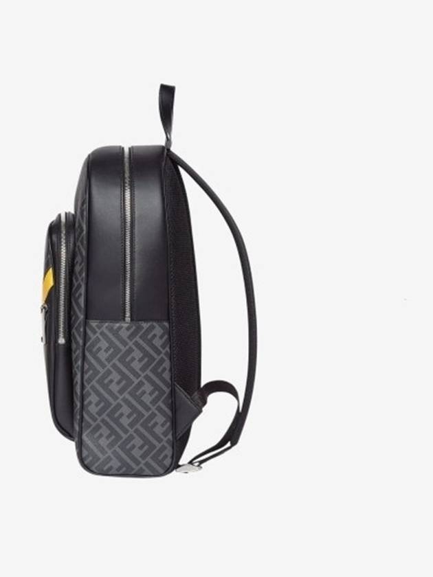 Diagonal FF Fabric Backpack Black - FENDI - BALAAN 3