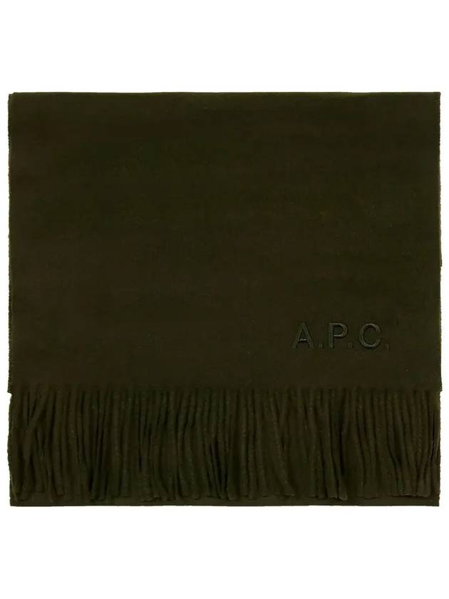 Ambroise Embroidered Muffler Pine Green - A.P.C. - BALAAN 2