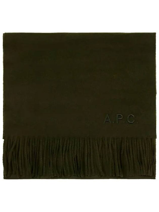 Ambroise Embroidered Muffler Pine Green - A.P.C. - BALAAN 2