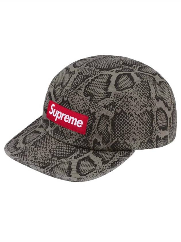 Washed Chino Twill Camp Cap Snake SS24H31 - SUPREME - BALAAN 1