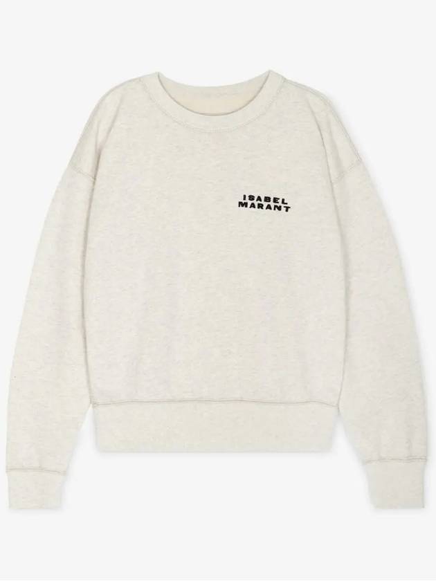 Shard Embroidered Logo Sweatshirt Ecru - ISABEL MARANT - BALAAN 3