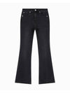 JEANS Women s Flare Fit Black Brushed Denim J225488 1BY - CALVIN KLEIN - BALAAN 1