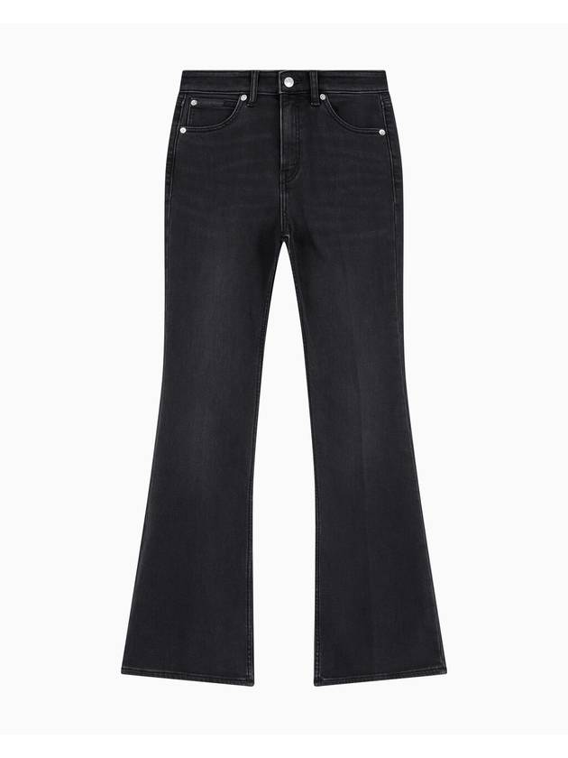 JEANS Women s Flare Fit Black Brushed Denim J225488 1BY - CALVIN KLEIN - BALAAN 1