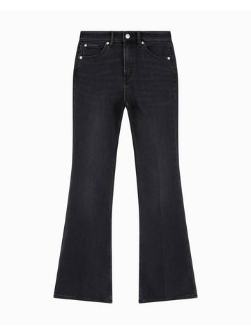 JEANS Women s Flare Fit Black Brushed Denim J225488 1BY - CALVIN KLEIN - BALAAN 1