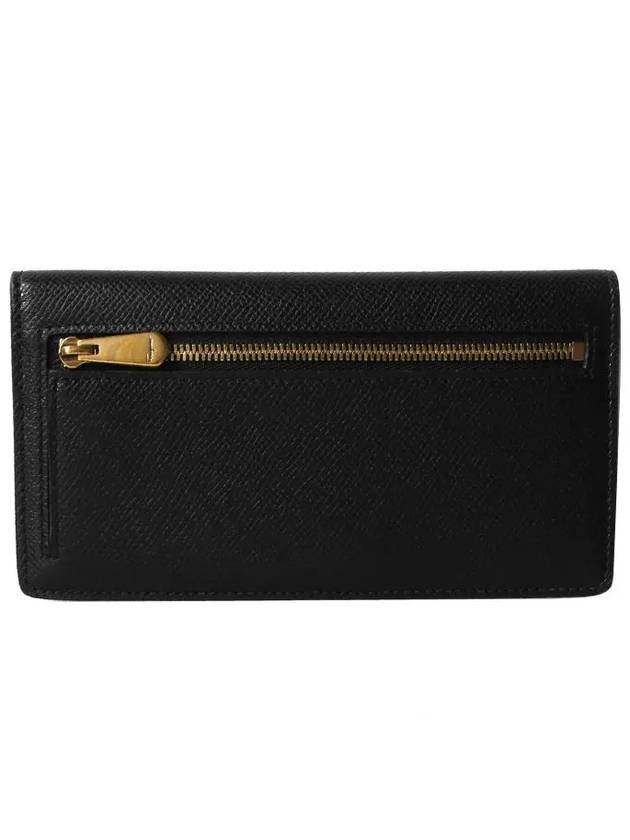 Gancini Continental Long Wallet Black - SALVATORE FERRAGAMO - BALAAN 3