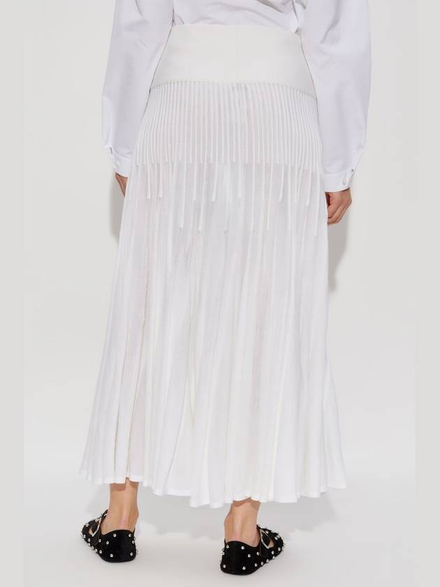 Alaïa Wool Skirt, Women's, White - ALAIA - BALAAN 4